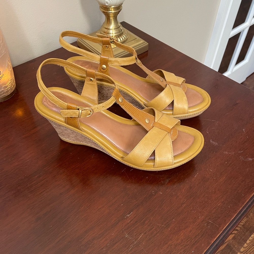 Nurture by Lamaze Mustard Wedge Sandals